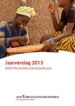 Jaarverslag 2013