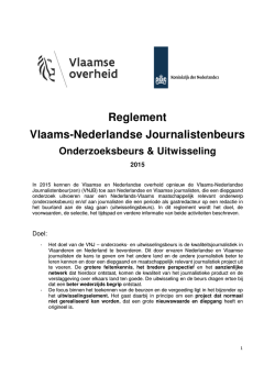 Informatie en voorwaarden journalistenbeurs