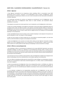 JMDP.ORG / ALGEMENE VOORWAARDEN / SALARISPRODUKT
