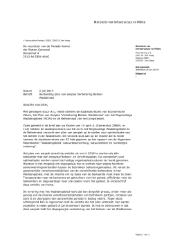 "Aanbieding plan van aanpak Verbetering Beheer Waddenzee" PDF