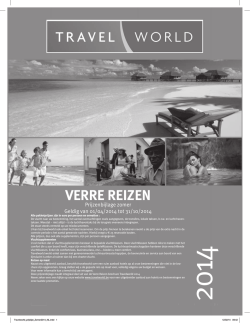 prijzen - Travelworld