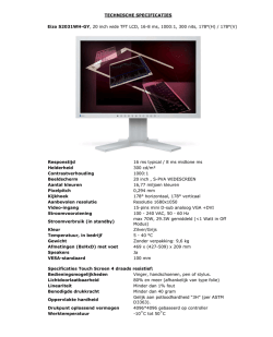 TECHNISCHE SPECIFICATIES Eizo S2031WH-GY, 20