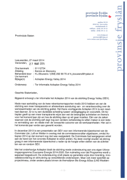 brief GS Actieplan Energy Valley 2014