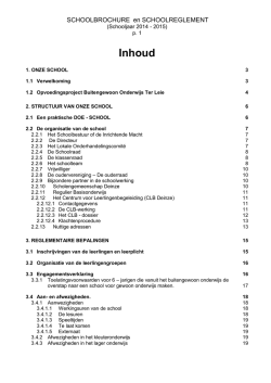 Inhoud - B.O.-school Ter Leie
