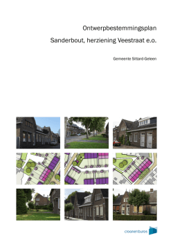 Ontwerpbestemmingsplan Sanderbout, herziening Veestraat e.o.