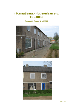 Informatiemap Hudsonlaan e.o. TCL 0035