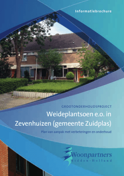 Weideplantsoen e.o. in Zevenhuizen (gemeente
