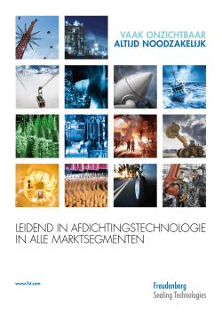 Freudenberg Sealing Technology Sales Agency Brochure