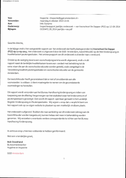 Inspectierapport voorschool De Dapper 2014