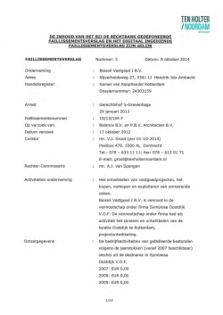 Download Faillissementsverslag