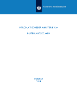 introductiedossier ministerie van buitenlandse