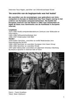 Interview Teus Hagen
