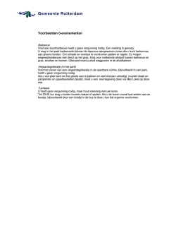 Voorbeelden 0-evenementen