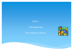 Informatie decanaat HAVO 5