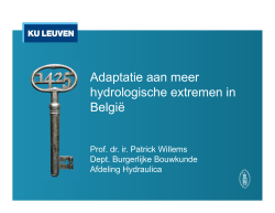 Adaptatie aan meer hydrologische extremen in België