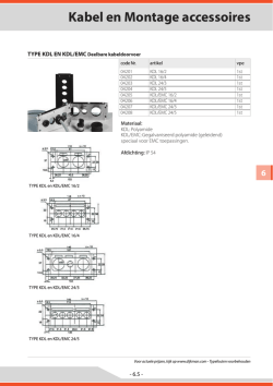 Download specificaties - Dijkman Elektrotechniek bv