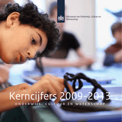Kerncijfers 2009-2013 - Monitor Trends in Beeld