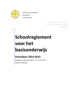 06 - definitief BaO 2014-2015 schoolreglement definitief zonnewijzer