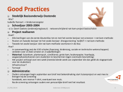 Good Practices - Provincie West