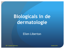 Biologicals in de dermatologie