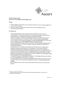 Intentieverklaring Search Opleidingen B.V.
