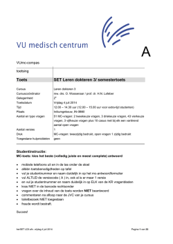 2.1.4 CAT 1314 - Studentenraad VUmc