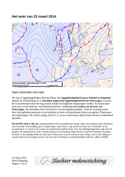 Het weer van 22 maart 2014