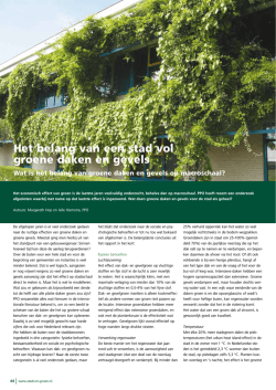 Het belang van een stad vol groene daken en gevels