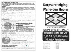 Hoe goed kent u uw gemeente/dorp? Weet u - Wehe