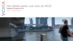 Het stelsel werkt, ook voor de WOZ