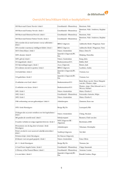BNL overzicht 19-08-2014