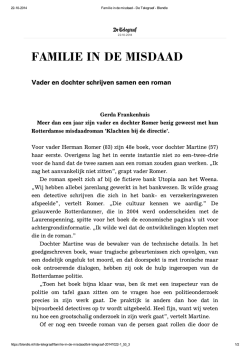 FAMILIE IN DE MISDAAD FAMILIE IN DE MISDAAD