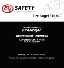 Gebruikershandleiding voor de Fire Angel ST630T