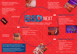 I BIDNEXT INSPIRATIEDAG II BIDNEXT INNOVATIEDAG III BID