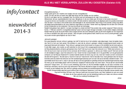 info/contact - vergadering van gelovigen | info