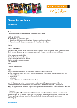 Middenbouw Lessen Sierra Leone2014