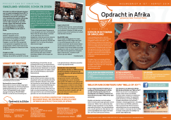 herfst-nieuwsbrief - Opdracht in Afrika