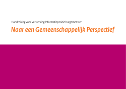 Handreiking voor versterking van de informatiepositie burgemeesters
