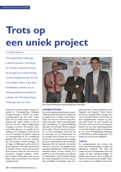 Trots op een uniek project