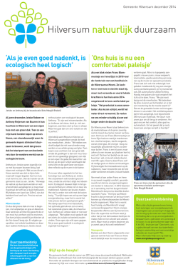 interview van een gezin uit de Meent