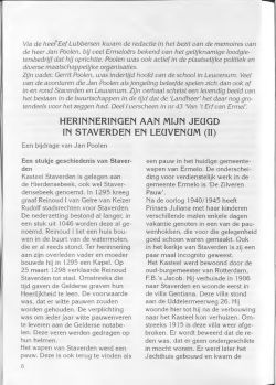 herinneringen aan mijn jeugd in staverden en leuvenum (ii)