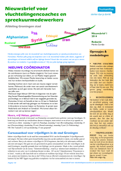 nieuwsbrief 2014-1 - Humanitas Groningen