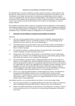 Instructies voor het indienen van stukken in IE-zaken