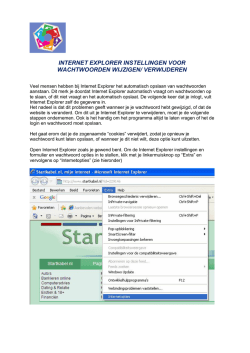 internet explorer instellingen voor wachtwoorden wijzigen/ verwijderen