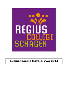 examenboekje lln 2014 - Regius College Schagen