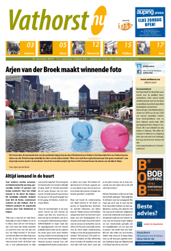 Arjen van der Broek maakt winnende foto