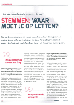 STEMMEN: WAAR MOET JE OP LETTEN?