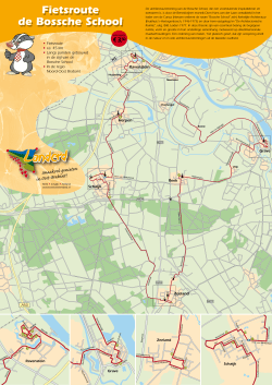 Fietsroute de Bossche School Fietsroute de Bossche