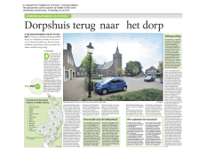 Dorpshuis terug naar het dorp