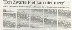 Haarlem * Zwarte Piet in Haarlem moet voortaan als